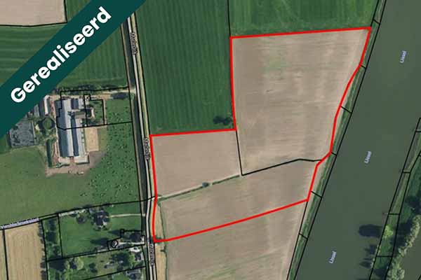 Hypothecaire lening op twee percelen landbouwgrond van 7,7 ha voor eigen gebruik