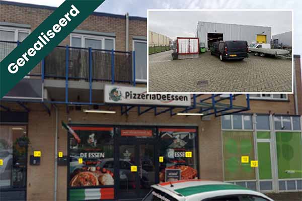 Hypothecaire lening op een commerciële ruimte en een bedrijfshal bestemd voor eigen gebruik