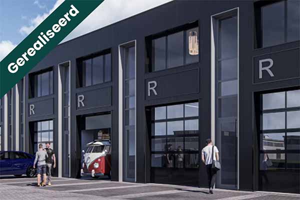 Hypothecaire lening op een bedrijfsunit in aanbouw met 2 eigen parkeerplaatsen bestemd voor de verhuur