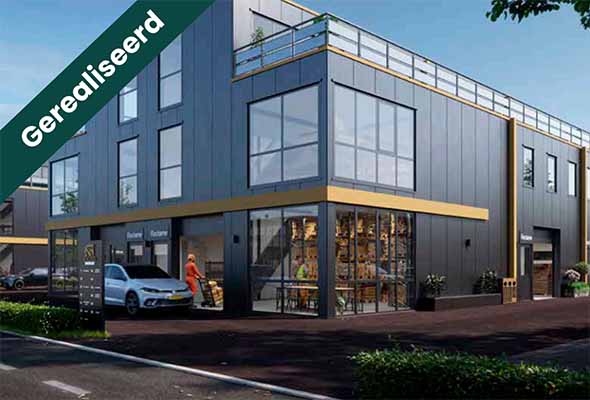 Hypothecaire lening op een nieuw te bouwen bedrijfsunit met twee parkeerplaatsen bestemd voor de verhuur